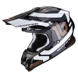 SCORPION KASK OFF-ROAD VX-16 AIR TUB Metal bl-Gold