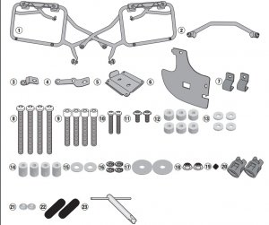 KAPPA STELAŻ KUFRÓW MONOKEY CAM SIDE DUCATI Multis