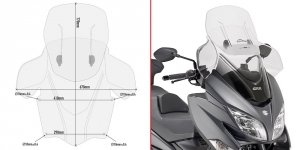 GIVI AF3115 SZYBA REGULOWANA AIRFLOW SUZUKI BURGMAN 400