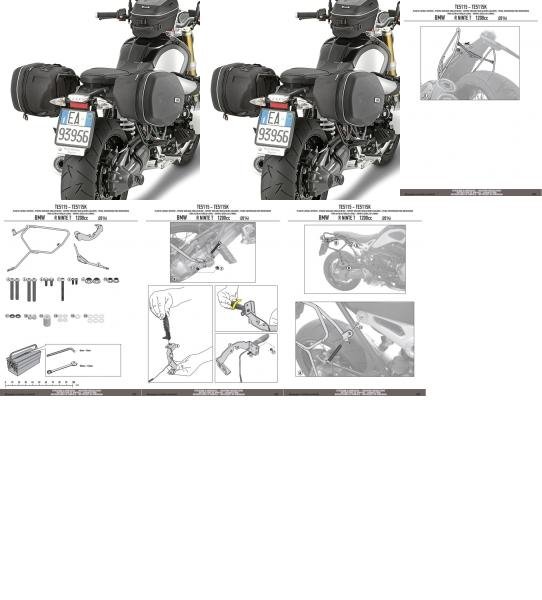 GIVI TE5115 STELAŻ SAKW BOCZNYCH 3D600 BMW R NINE T