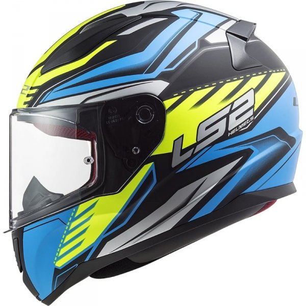 KASK LS2 FF353 RAPID GALE MATT BLACK BLUE YELLOW