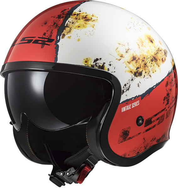 KASK LS2 OF599 SPITFIRE RUST WHITE RED