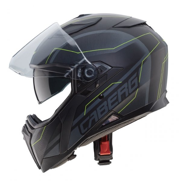 CABERG JACKAL CZARNY MAT/SZ/Ż FLUO KASK INTEGRALNY