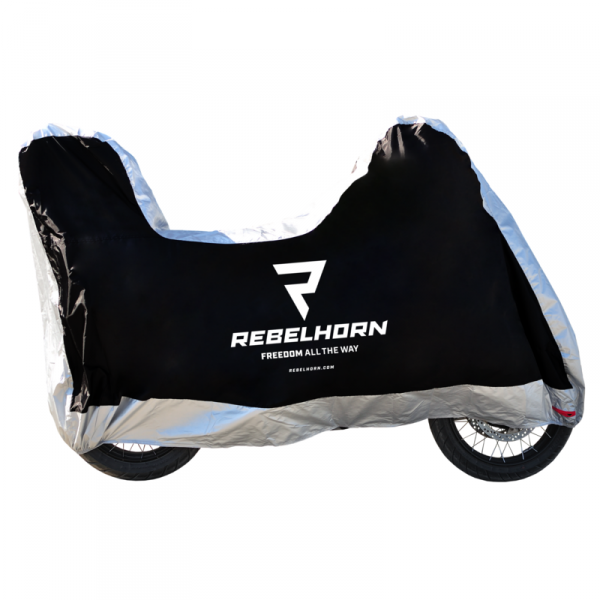 REBELHORN POKROWIEC NA MOTOCYKL COVER II BLACK/SIL