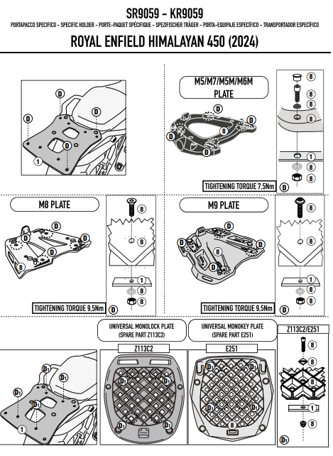 KAPPA STELAŻ KUFRA CENTRALNEGO ROYAL ENFIELD HYMAL