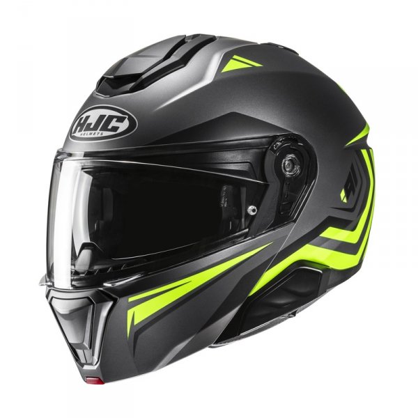 HJC KASK SYSTEMOWY I91 TRICUS BLACK/YELLOW