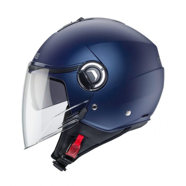 CABERG  KASK OTWARTY JET RIVIERA V4 NIEBIESKI MAT