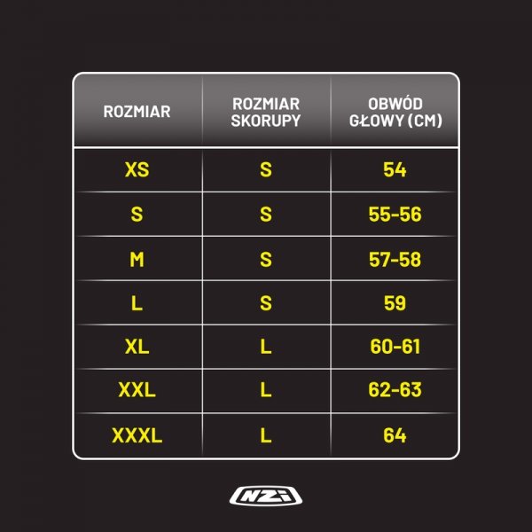 Kask Motocyklowy NZI Go Rider Stream Duo Quadri Black Grey Yellow