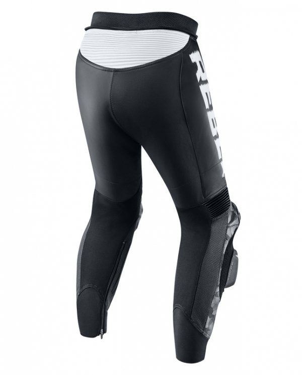 REBELHORN SPODNIE MOTO SKÓRZANE REBEL BLACK/WHITE
