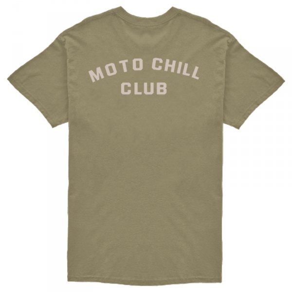 BROGER T-SHIRT MOTO CHILL CLUB OLIVE