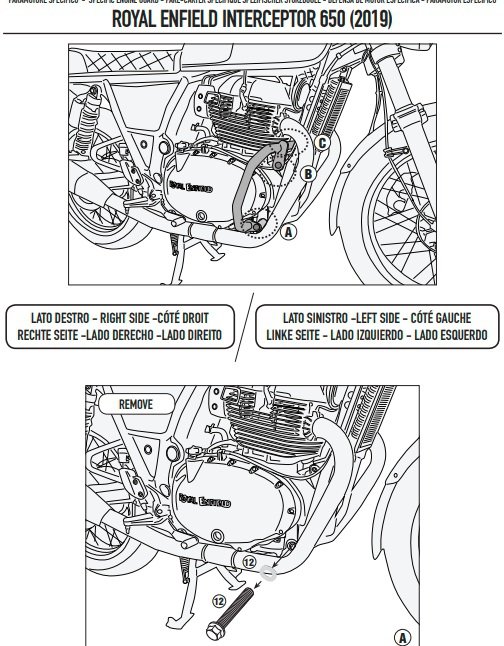 GIVI GMOLE SILNIKA - ROYAL ENFIELD Interceptor 650