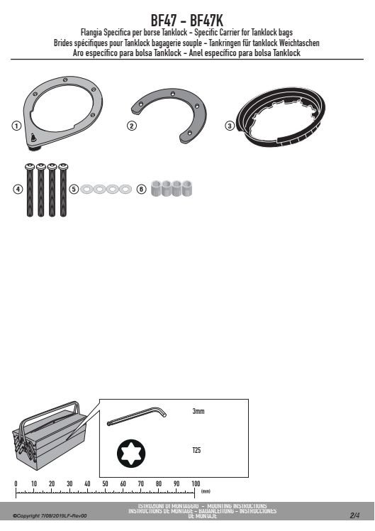 GIVI BF47 MOCOWANIE TANKLOCK - BMW R 1200 RT