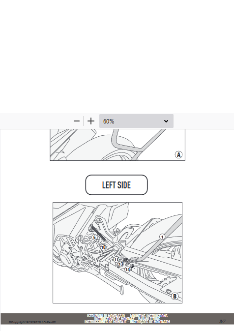 KAPPA TE4127K STELAŻ POD SAKWY BOCZNE KAWASAKI Ninja 400