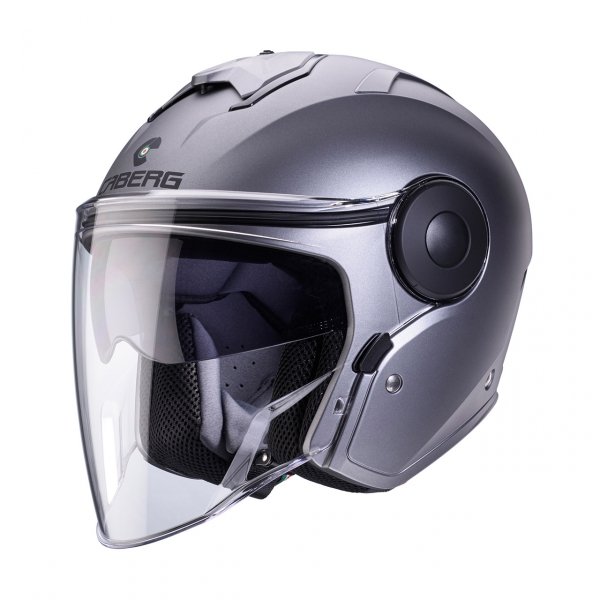 CABERG KASK JET Z BLENDĄ SOHO SZARY MAT - GUNMETAL