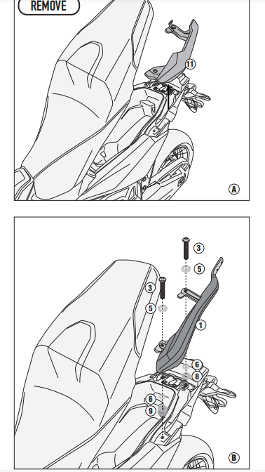 KAPPA STELAŻ KUFRA CENTRALNEGO HONDA ADV 750 FOR