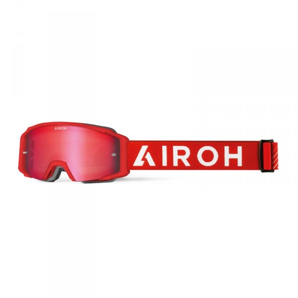GOGLE AIROH BLAST XR1 RED MATT SZYBA BLUE MIRRORED