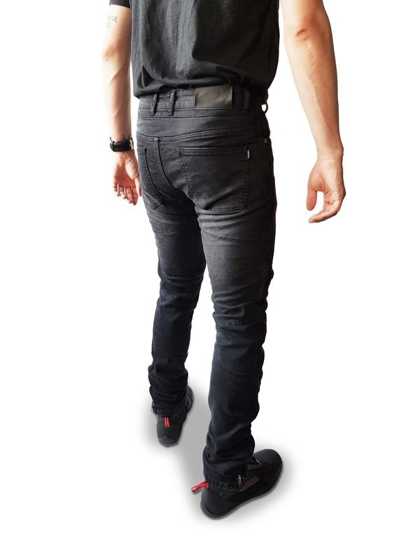 OZONE SPODNIE MOTO JEANS  HORNET II WASHED BLACK