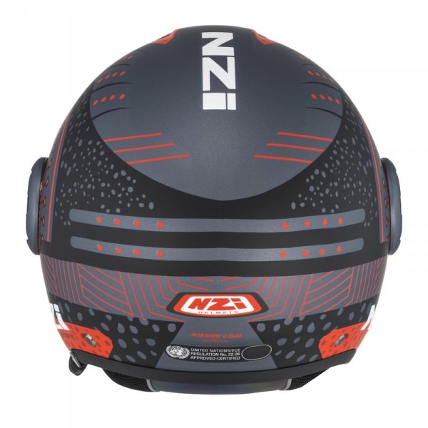 Kask Motocyklowy NZI Ringway 2 Duo Antera Antracite Red Matt