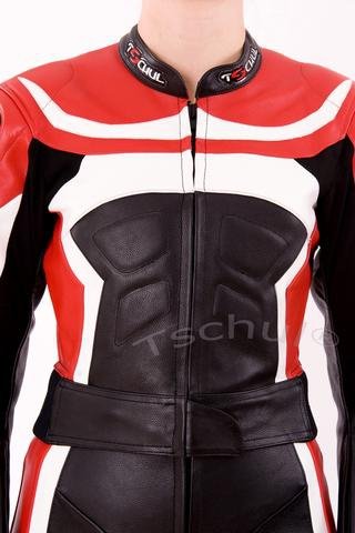 TSCHUL KOMBINEZON MOTOCYK SKÓRZANY DAMSKI 726 RED