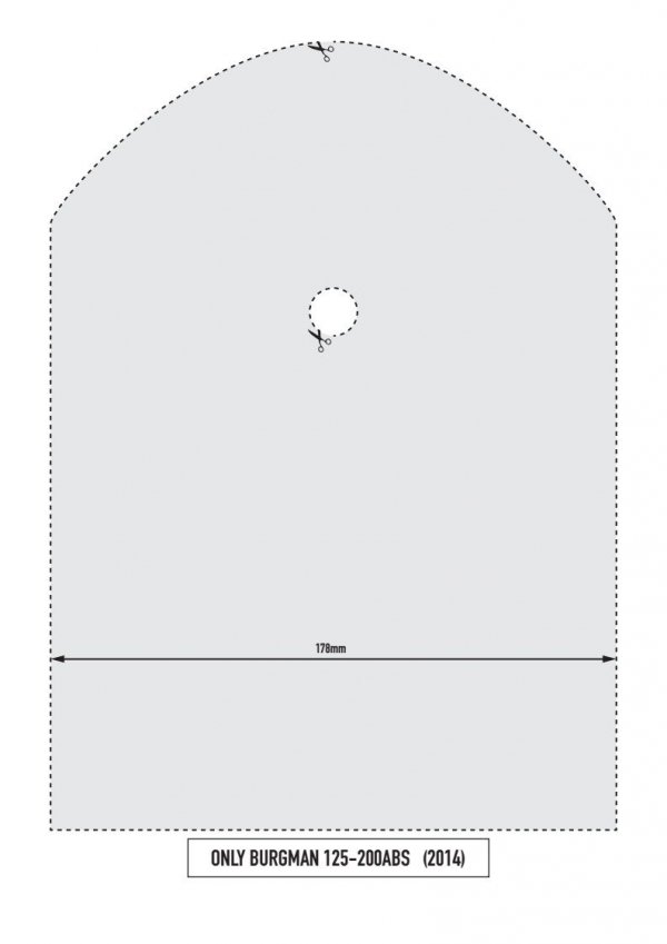 KAPPA KTB3106 OPARCIE PASAŻERA SUZUKI Burgman 125-200 (06-15), ABS