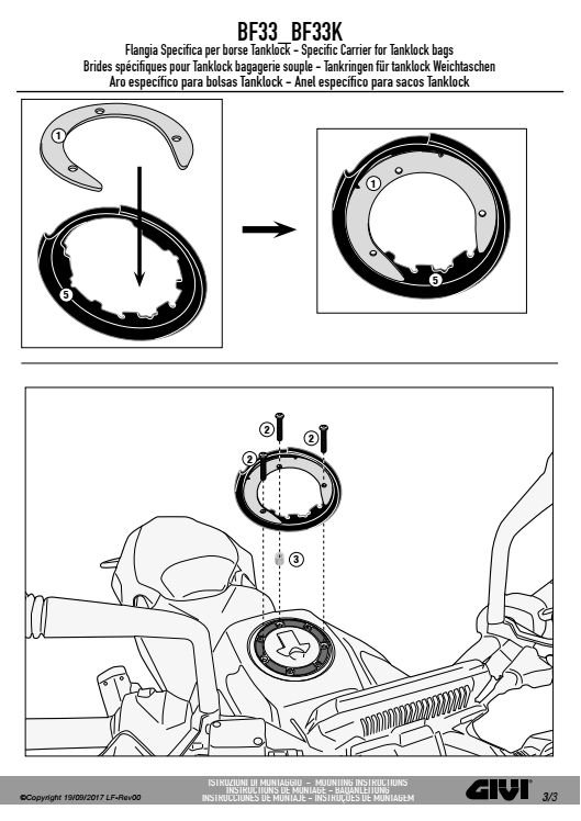 GIVI BF33 MOCOWANIE TANKLOCK KTM DUKE 125-390 (17 > 18)
