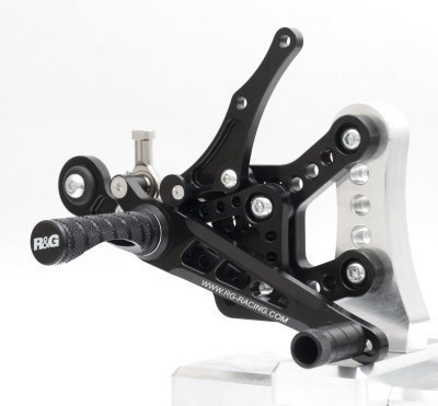 Podnóżki Regulowane RG Racing Kawasaki Zx10-R 11-, Zestaw Black