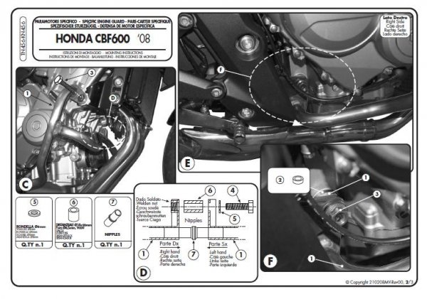 Kappa KN456 Gmole Cbf 600S/ Cbf 600N (04 > 09)