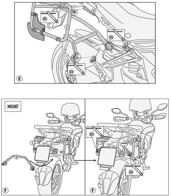 KAPPA STELAŻ KUFRÓW MONOKEY CAM SIDE DUCATI Multis