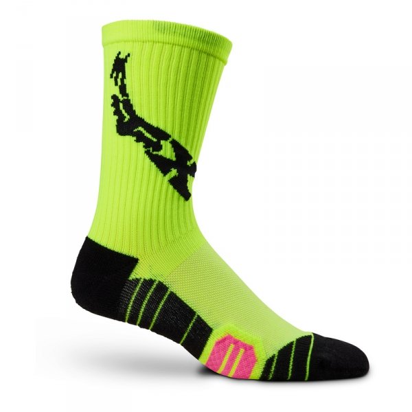 FOX SKARPETY 8 RANGER CUSHION LUNAR FLUO YELLOW