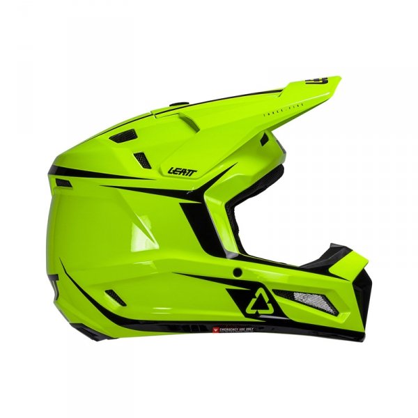 Kask motocyklowy z goglami junior Leatt Kit Moto 3.5 Neon Yellow