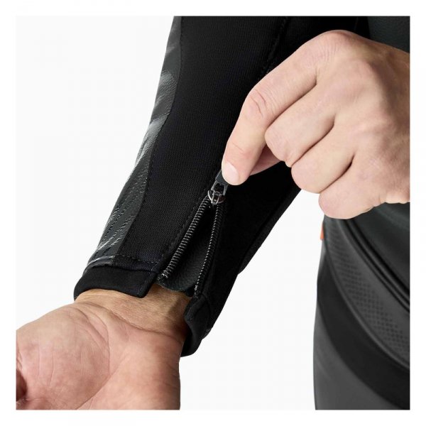 Kurtka motocyklowa skórzana RST Tractech Evo D3O Black Black Black