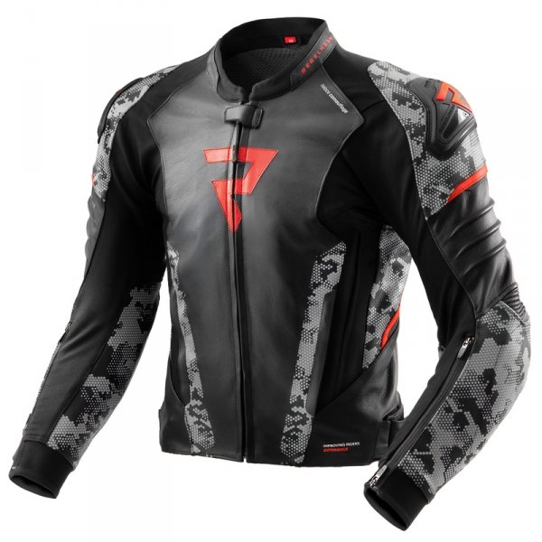 REBELHORN KURTKA SKÓRZANA VELOCE CAMO BLA/GR/FL RE