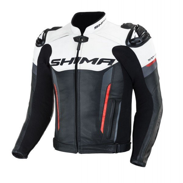 SHIMA KURTKA MOTOCYKLOWA SKÓRA BANDIT JACKET RED