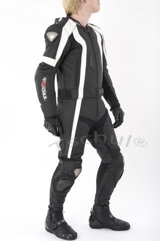 TSCHUL KOMBINEZON SKÓRZANY 727 WHITE/BLACK