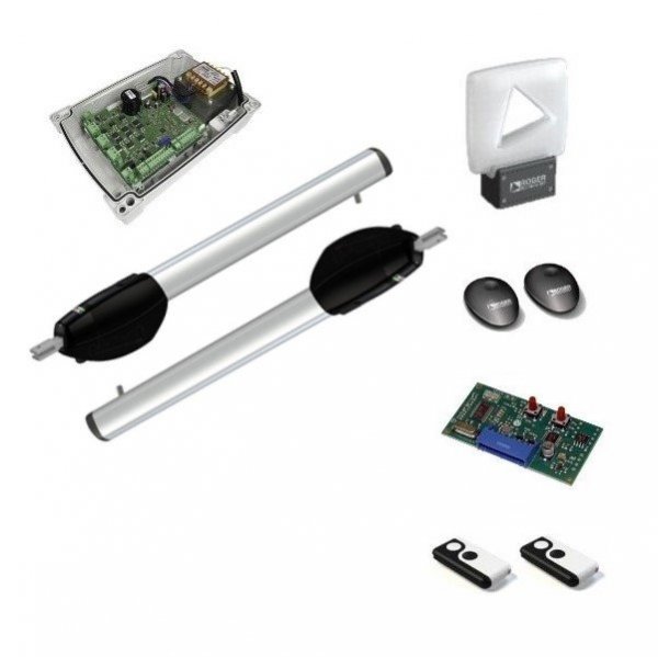 Napęd ROGER KIT BE20/410/F FULL - zestaw automatyki do bramy dwuskrzydłowej o skrzydle do 4 m i 400 kg