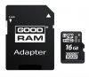 GOODRAM Karta Pamięci Micro SDHC 16GB Class 10 UHS-I + Adapter
