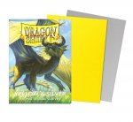 Dragon Shield Sleeves - Standard size - Matte Dual - Yellow & Silver (100 Sleeves)