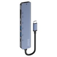 Hub USB-C SAVIO AK-82 7w1 