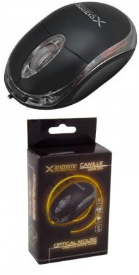 Mysz przewodowa Extreme 3D CAMILLE XM102K optyczna czarno-przezroczysta 