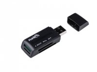 Czytnik kart Natec Mini Ant 3 SDHC MMC M2 MicroSD USB 2.0 Black 