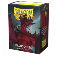 USZKODZONE Koszulki Dragon Shield Matte Sleeves - Blood Red (100 Sleeves) 