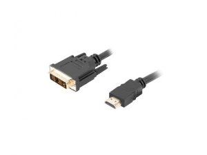 Kabel adapter Lanberg HDMI(M) - DVI-D(M)(18+1) 0,5m Single Link 