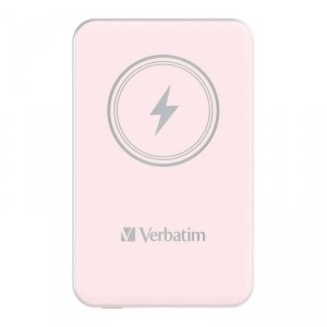 Powerbank Verbatim Charge 'n' Go Magnetic Wireless 10000mAh USB-C PD 3.0 Pink