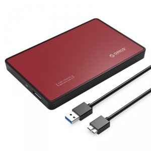 Obudowa na dysk Orico 2588US3-V1-RD-BP SATA, 2,5 USB 3.1 metal czerwona