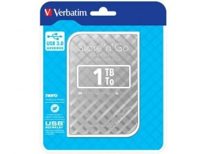 Dysk zewnętrzny Verbatim 1TB Store 'n' Go 2.5 srebrny USB