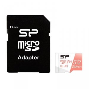 Karta pamięci Silicon Power microSDXC Superior 512GB V30 UHS-1 U3 A1 + ADAPTER
