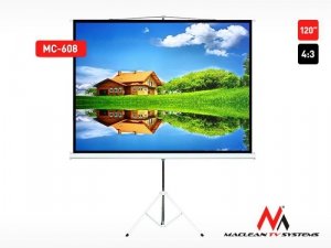 Ekran projekcyjny Maclean MC-608 120 4:3 240x180 na stojaku