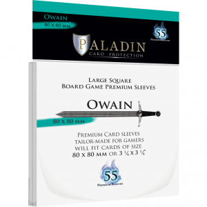  Paladin Sleeves - Owain Premium Large Square 80x80mm (55 Sleeves)