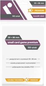 Koszulki na karty Rebel (59x86 mm) Small Card Game Premium 100 sztuk