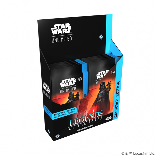 Star Wars: Unlimited Card Game - Legends of the Force - Carbonite Booster Box (12)